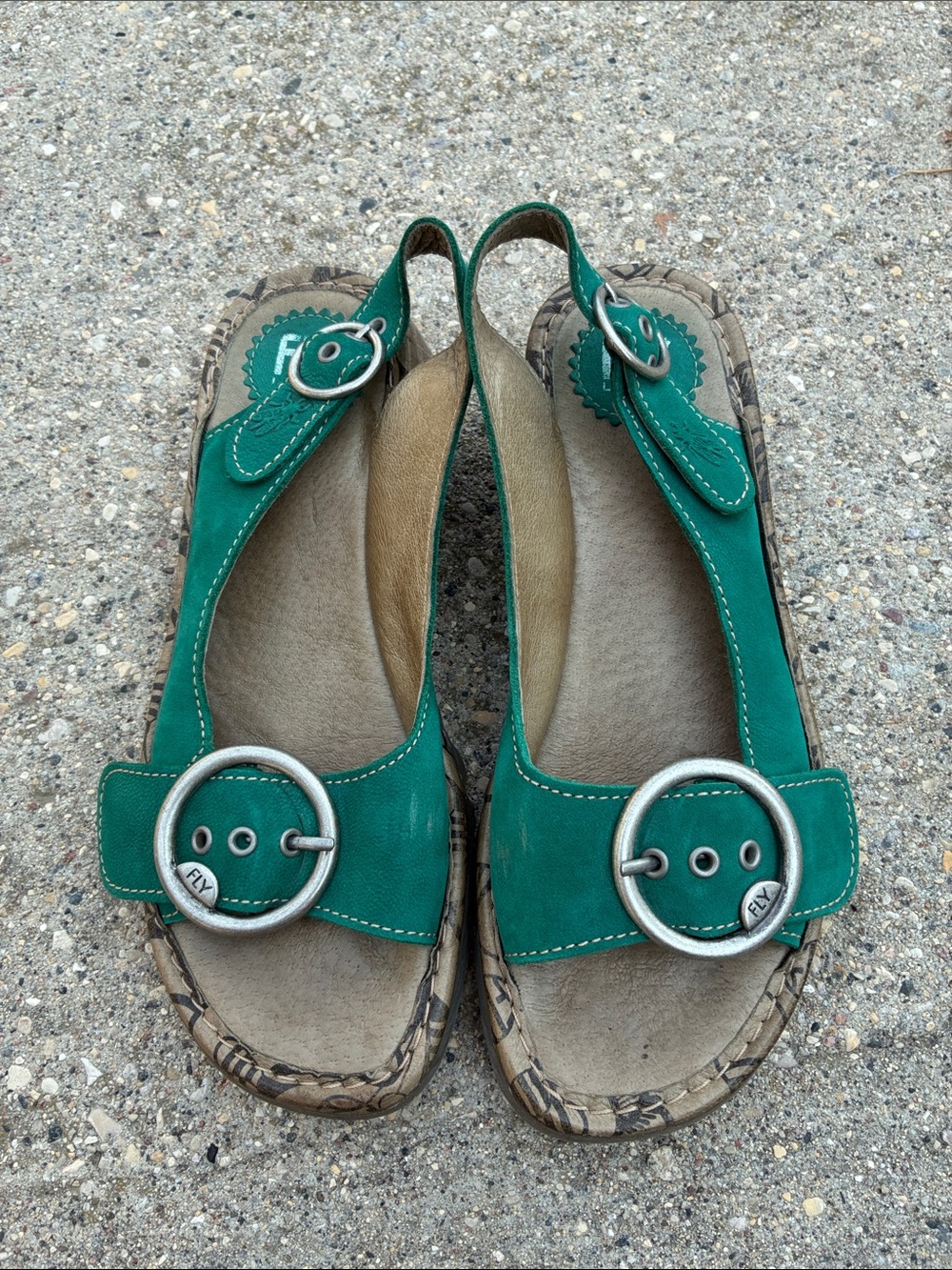 Fly London Woman’s Tram Leather Sandals